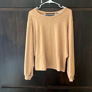White‎ Birch Yellow Mustard Open Back Top  Large